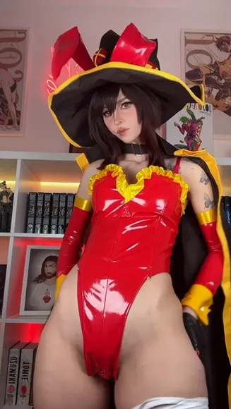 Anariexe Red Latex Bodysuit Tease OnlyFans Video Leaked