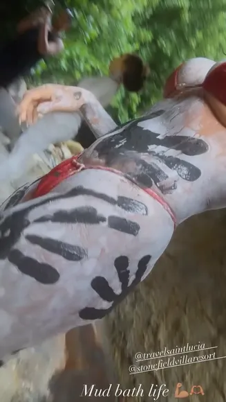 Angelasimmons Mud-Covered Red Bikini OnlyFans Video Leaked