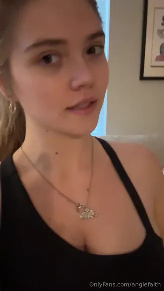 Angiefaith Black Top Pull Down OnlyFans Video Leaked