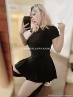 Anikauwu Short Black Dress Pose OnlyFans Photo Leaked