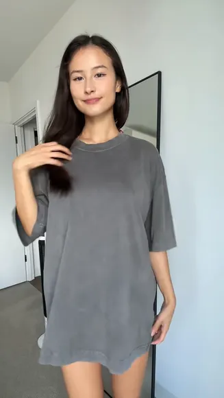 Annnmeiiii Thong Under Oversized Shirt OnlyFans Video Leaked