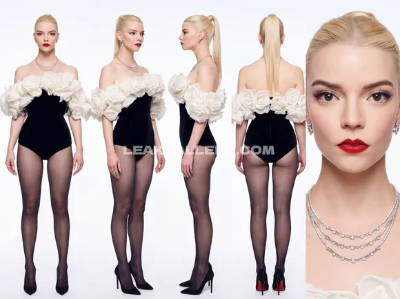 Anyataylorjoy Floral Bodysuit Tease OnlyFans Photo Leaked