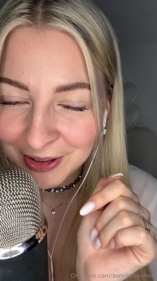 Asmr Janina Whispering Into Mic Close OnlyFans Video Leaked