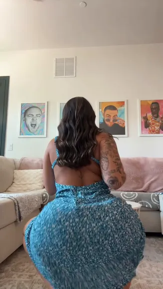 Astr0girll... Floral Dress Backless Tease OnlyFans Video Leaked