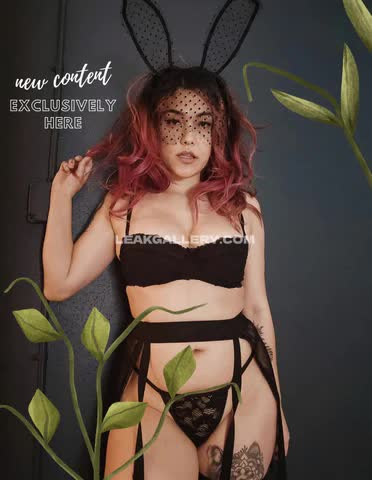 Avagg Black Lace Bunny Outfit OnlyFans Photo Leaked