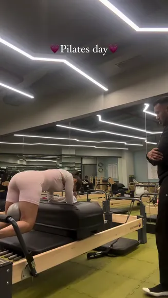 Avneetkaur_13 Pink Bodysuit Pilates Poses OnlyFans Video Leaked