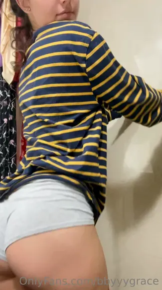 Bbyyygrace Tight Shorts Ass Pose OnlyFans Video Leaked