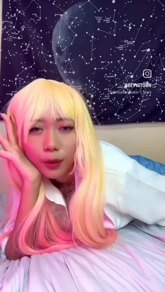 Beyystown Pink Ombre Hair Tease OnlyFans Video Leaked