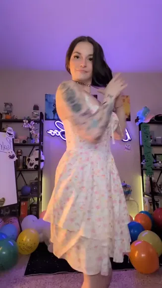 Bibbidibobiboo Floral Dress Twirl OnlyFans Video Leaked