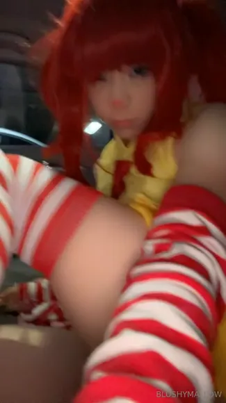 Blushymallow Striped Stockings Tease OnlyFans Video Leaked