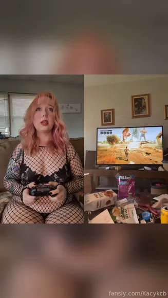 Bookwormkc Fishnet Bodysuit Gaming OnlyFans Video Leaked
