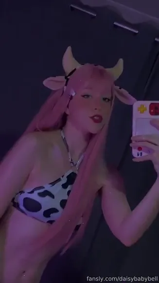Bubbleteababydoll Cow Print Bikini Pose OnlyFans Video Leaked
