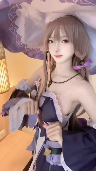 Caeshy Cleavage Tease In Costume OnlyFans Video Leaked