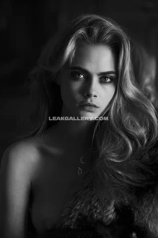 Caradelevingne Topless Fur Coat Tease OnlyFans Photo Leaked