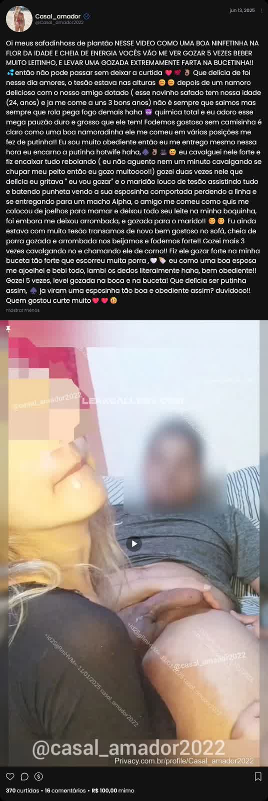 Casal_amador2022 Exclusive Leaked Nude OnlyFans #13241796