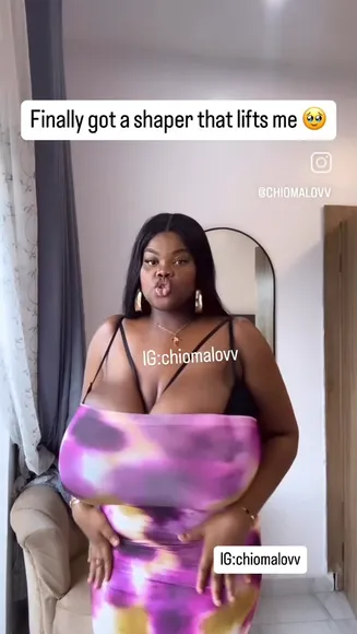 Chiomalovv Black Bodysuit Boobs Display OnlyFans Video Leaked