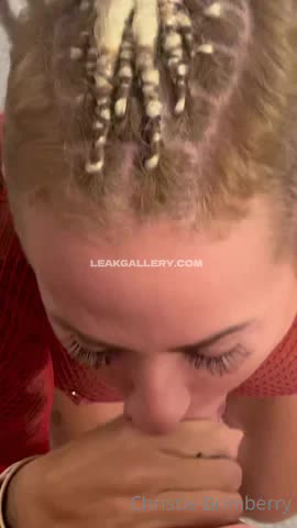 Christiebrimberry Red Mesh Top Tease OnlyFans Photo Leaked