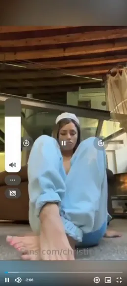 Christinabertevello Feet Tease In Blue OnlyFans Video Leaked