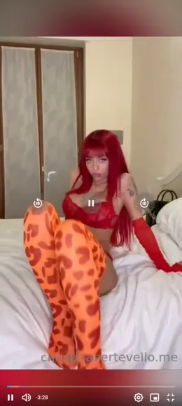 Christinabertevello Red Bodysuit Foot Tease OnlyFans Video Leaked