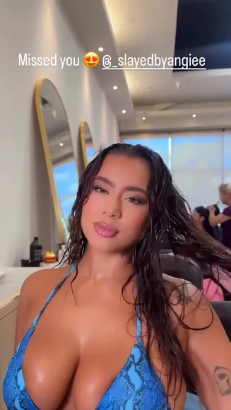 Chromazz Blue Snake Print Bikini OnlyFans Video Leaked