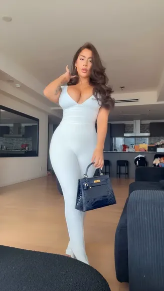 Chromazz White Bodysuit Cleavage OnlyFans Video Leaked