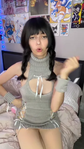 Clownhop Knit Top With Cutouts OnlyFans Video Leaked