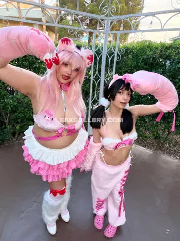 Clownhop Pink Bunny Costume Play OnlyFans Photo Leaked