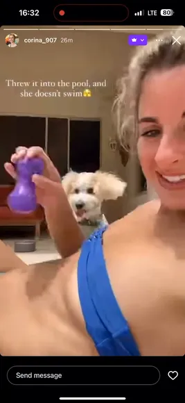 Corina_907 Blue Bikini Top Tease OnlyFans Video Leaked