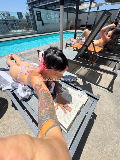 Cowgirllaura Tattooed Bikini Lounging OnlyFans Photo Leaked