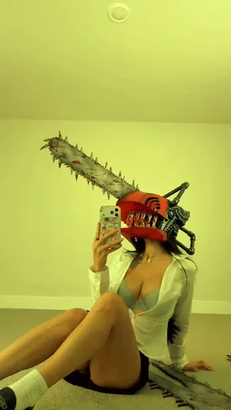 Cupofchaii Chainsaw Helmet Tease OnlyFans Video Leaked