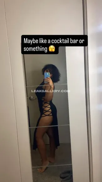 Curlywurdy Lace-Up Bodysuit Pose OnlyFans Photo Leaked