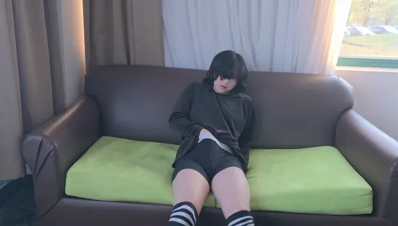 Cuteukeboy Black Shorts Leg Spread OnlyFans Video Leaked