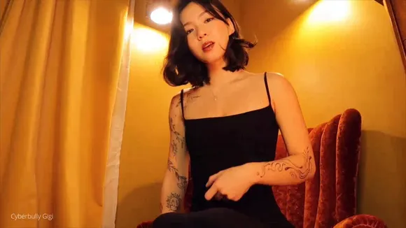 Cyberbully_gigi Black Spaghetti Strap Dress OnlyFans Video Leaked