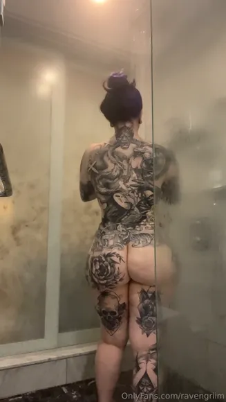 Dakotagrim Tattooed Ass Shower Pose OnlyFans Video Leaked