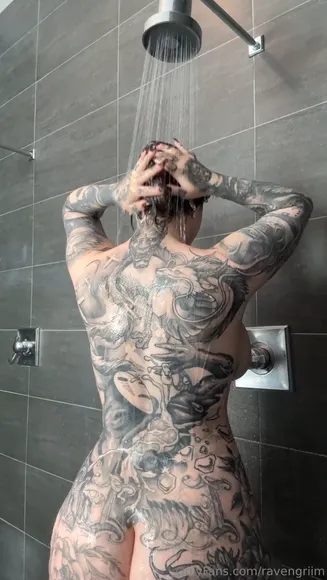 Dakotagrim Tattooed Shower Tease OnlyFans Video Leaked