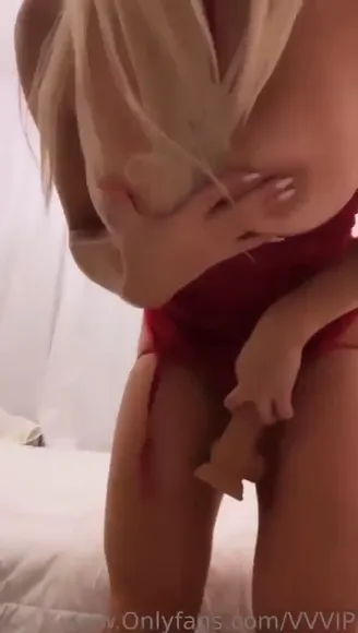 Daniella Chavez Red Lingerie Boobs Play OnlyFans Video Leaked