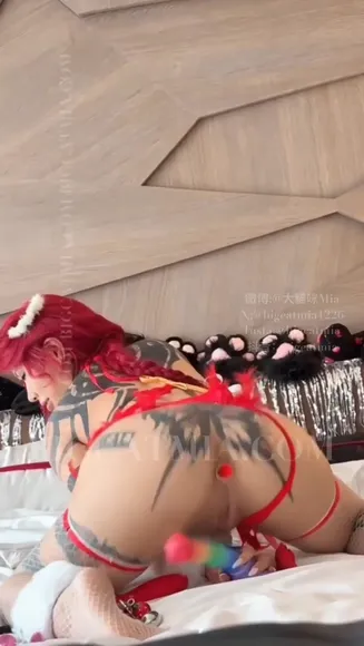 Darkstarmia Red Thong Ass Display OnlyFans Video Leaked