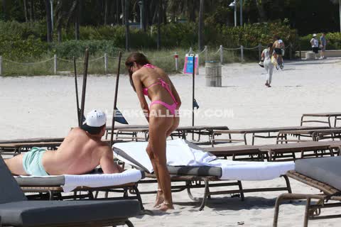 Debbiestpierre Pink Thong Bikini Bend OnlyFans Photo Leaked