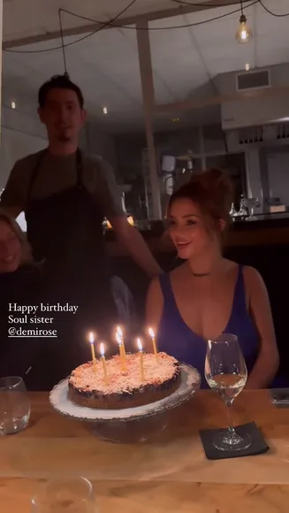 Demirose Deep V Blue Dress OnlyFans Video Leaked