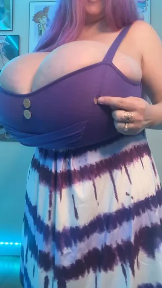Demoraavarice Purple Top Boobs Display OnlyFans Video Leaked