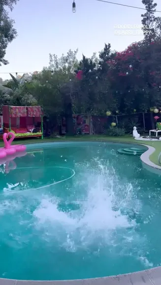 Doddleoddle Green Swimsuit Pool Play OnlyFans Video Leaked