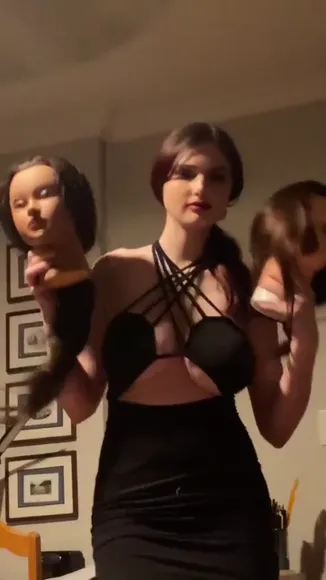 Eekhat Black Strappy Bodysuit Tease OnlyFans Video Leaked