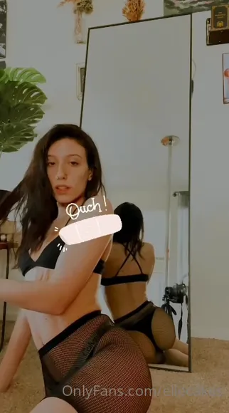 Elle-marz Fishnet Thong Ass OnlyFans Video Leaked