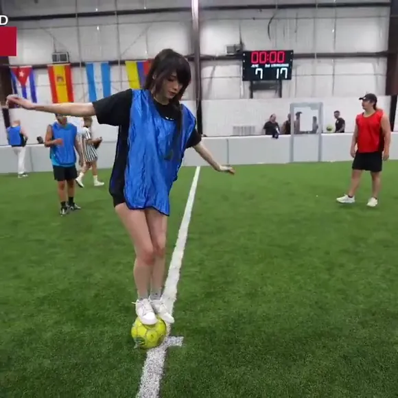 Emiru Soccer Field Leg Pose OnlyFans Video Leaked