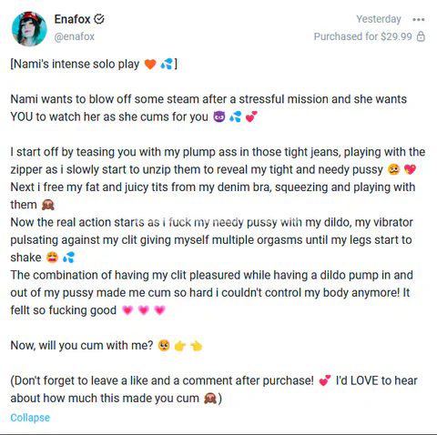 Enafox Exclusive Leaked Nude OnlyFans #14458235