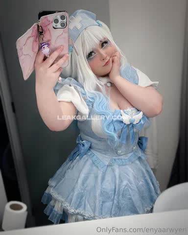Enyaarwyen Blue Maid Outfit Tease OnlyFans Photo Leaked