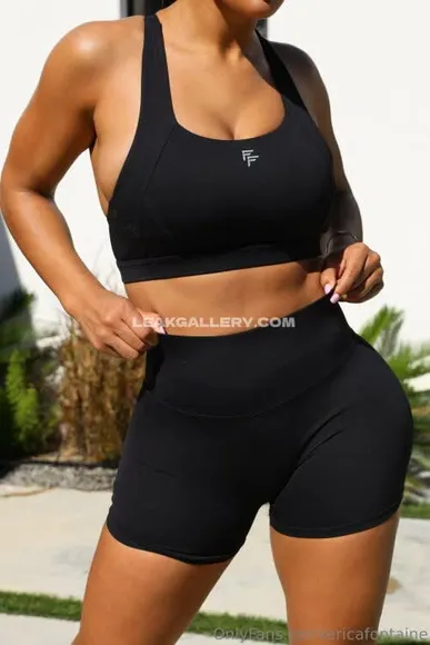 Ericafontaine Sporty Bra And Shorts OnlyFans Photo Leaked