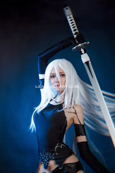 Erodaicon Black Bodysuit Sword Pose OnlyFans Photo Leaked
