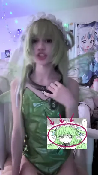 Erohimekaiju Green Bodysuit Tease OnlyFans Video Leaked