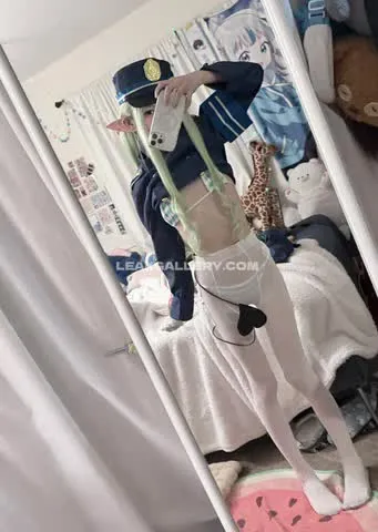 Erohimekaiju Police Uniform Tease OnlyFans Photo Leaked